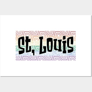 LGBTQ PATTERN AMERICA SAINT LOUIS Posters and Art